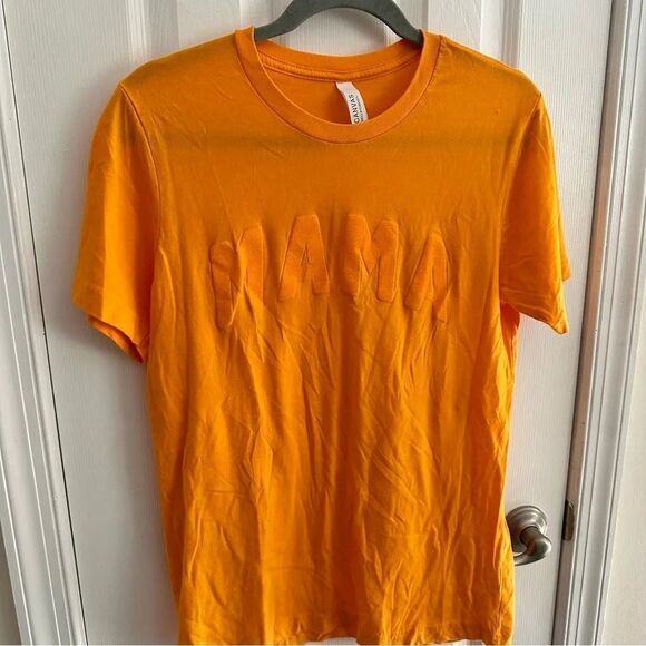 Mama Orange Graphic Tee Size Medium River Babe Threads - Picture 3 of 7